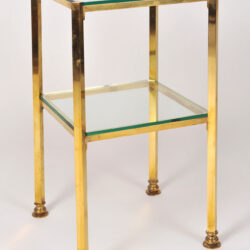 The image for Pair Brass Side Tables 02