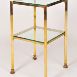 The image for Pair Brass Side Tables 03