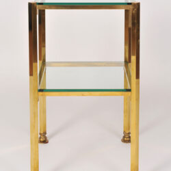 The image for Pair Brass Side Tables 04