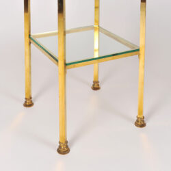 The image for Pair Brass Side Tables 06