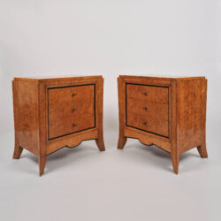 The image for Pair Burr Walnut Bedside Tables 01 Vw