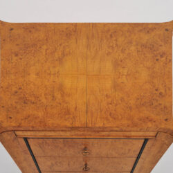 The image for Pair Burr Walnut Bedside Tables 06 Vw