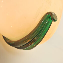 The image for Pair Buzzi Wall Lights Green Glass 05