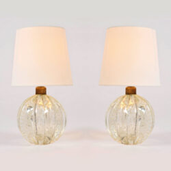 The image for Pair Clear Ball Lamps 01