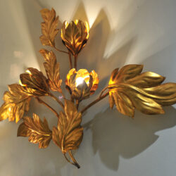 The image for Pair Gilded Peonie Wall Lights 02 Vw