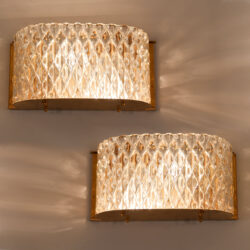 The image for Pair Italian 1950S Curved Wall Lights 01