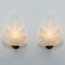 The image for Pair Muran Leaf Wall Lights 01