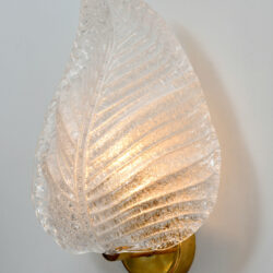 The image for Pair Muran Leaf Wall Lights 02