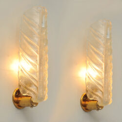 The image for Pair Murano Leaf Lights 02