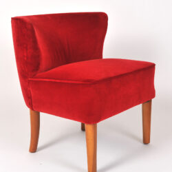 The image for Pair Red Velvet Chairs 03