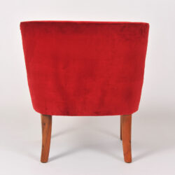 The image for Pair Red Velvet Chairs 05