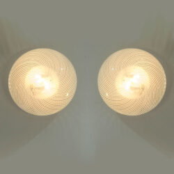 The image for Pair Swirl Circular Wall Lights 01
