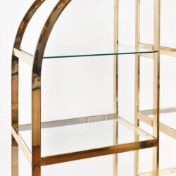 The image for Pair Us Brass Display Shelves 03