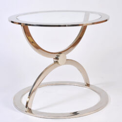 The image for Pair Us Chrome Circular Sidetables 02