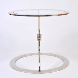 The image for Pair Us Chrome Circular Sidetables 03