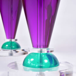 The image for Pair Van Teal Lamps 06