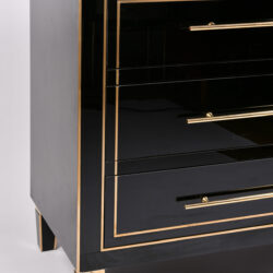 The image for Pair Black Glass Cabinets 04