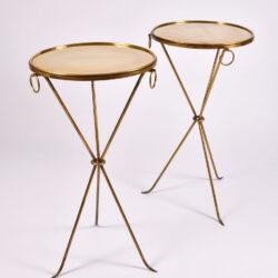 The image for Pair Gueridons Bronze Tables 02