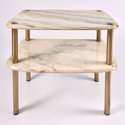 The image for Pair Marble Topped Side Tables 04