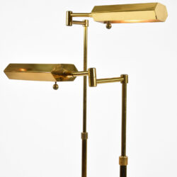 The image for Pair Mid Century Brass Floor Lamps 02