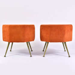 The image for Pair Of Orange Stools 01