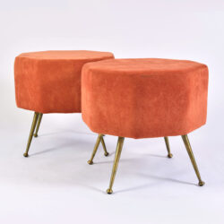 The image for Pair Of Orange Stools 02