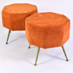 The image for Pair Of Orange Stools 04