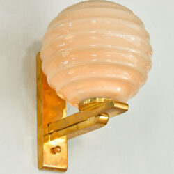 The image for Pair Of Ribbed Globe Wall Lights 03
