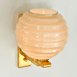 The image for Pair Of Ribbed Globe Wall Lights 04