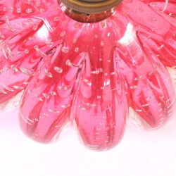 The image for Pair Pink Murano Ball Lamps 04