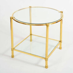 The image for Pair 1960S Brass Side Tables Ii L
