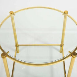 The image for Pair 1960S Brass Side Tables Iii L