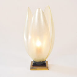 The image for Single White Lotus Lamp 02