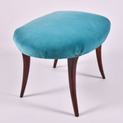 The image for Turquoise Velvet Stool 03