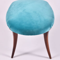 The image for Turquoise Velvet Stool 04