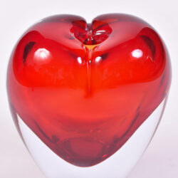 The image for Two Murano Glass Heart Vases 05