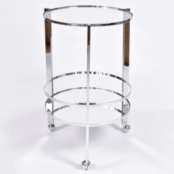 The image for Us Circular Chrome Drinks Trolley 01