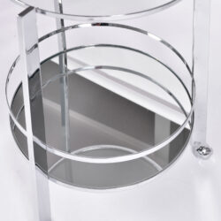 The image for Us Circular Chrome Drinks Trolley 03