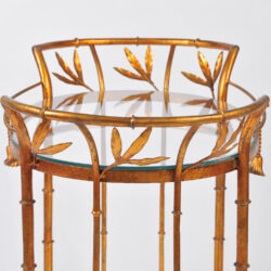 The image for Us Gilded Bamboo Leaves Trolley 03