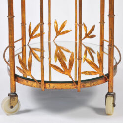 The image for Us Gilded Bamboo Leaves Trolley 05