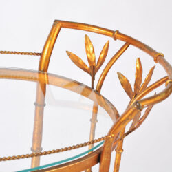 The image for Us Gilded Bamboo Leaves Trolley 06