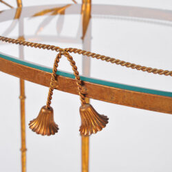 The image for Us Gilded Bamboo Leaves Trolley 07