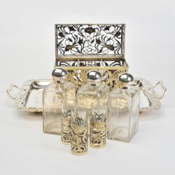 The image for Valerie Wade Bohemian Silver Glass Drinks Set 01