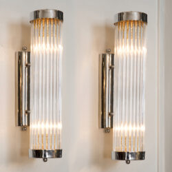 The image for Valerie Wade Chrome Venini Arm Wall Lights –1