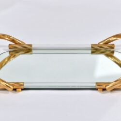 The image for Brass And Mirror Tray 02