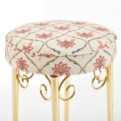 The image for Brass Dressing Table Stool 03