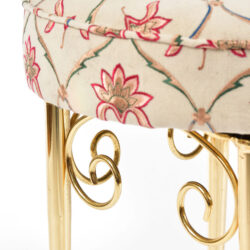 The image for Brass Dressing Table Stool 04