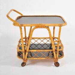 The image for Valerie Wade Ams653 1950S French Bamboo Drinks Trolley 02