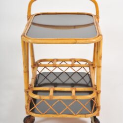 The image for Valerie Wade Ams653 1950S French Bamboo Drinks Trolley 03