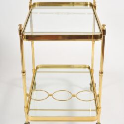 The image for Valerie Wade Ams656 1950S Italian Brass Drinks Trolley 03